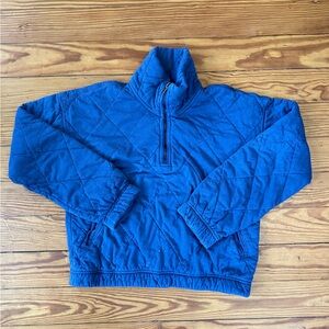 Quilted quarter zip